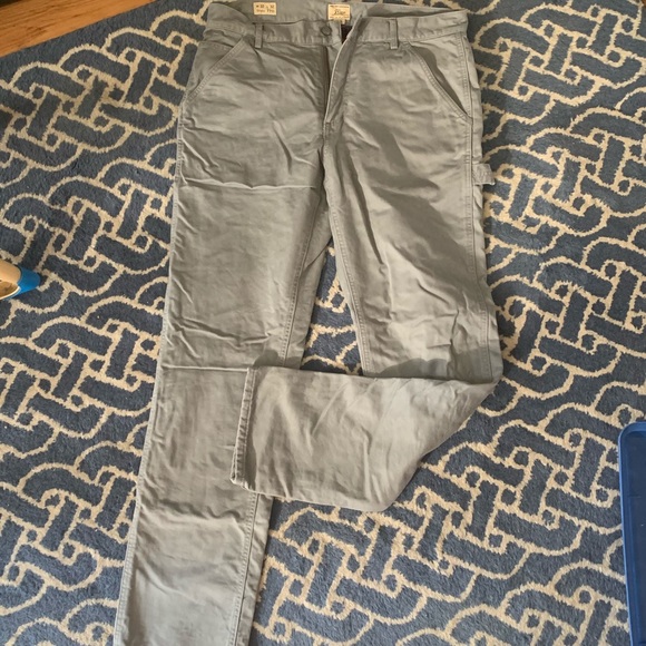 j crew men's flannel lined jeans